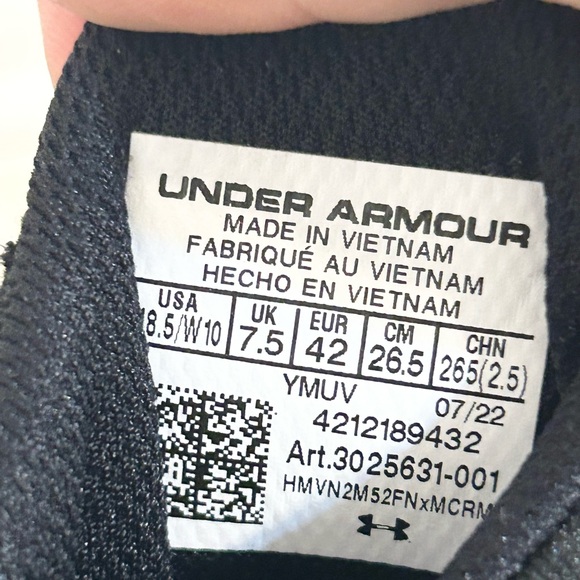 Under Armour Curry Flow 9 Black/White size 8.5 MEN’S BASKETBALL SHOES - Picture 8 of 8